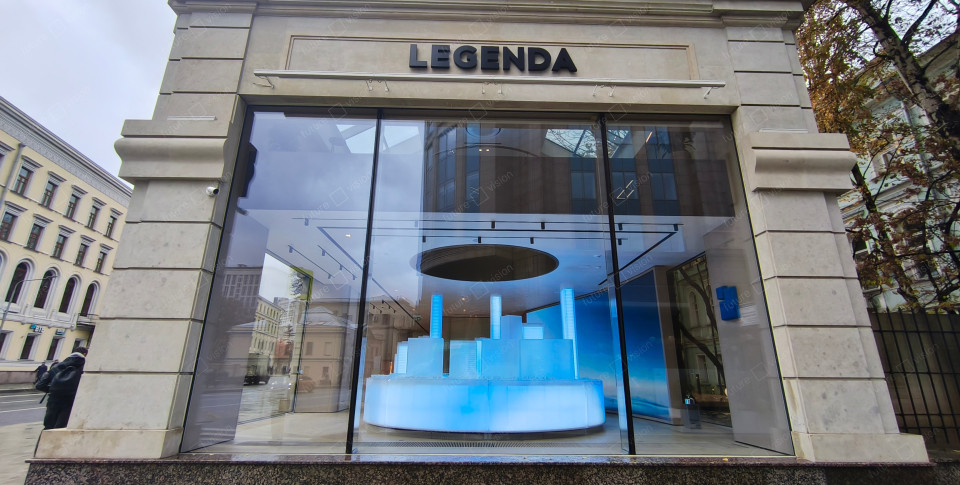 Светодиодная стена, офис продаж LEGENDA